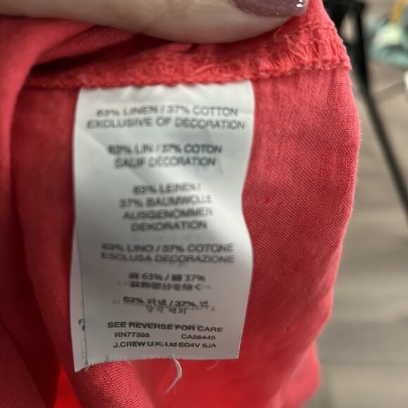 J Crew Dark Pink Sleeveless Tunic Knee Length Dress Size Small - Picture 9 of 10